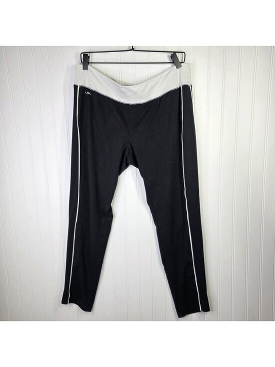 Lauren Ralph Lauren Pants - Lauren Ralph Lauren Athletic Lounge Pants Womens XL Black Zip Pocket Yoga Casual